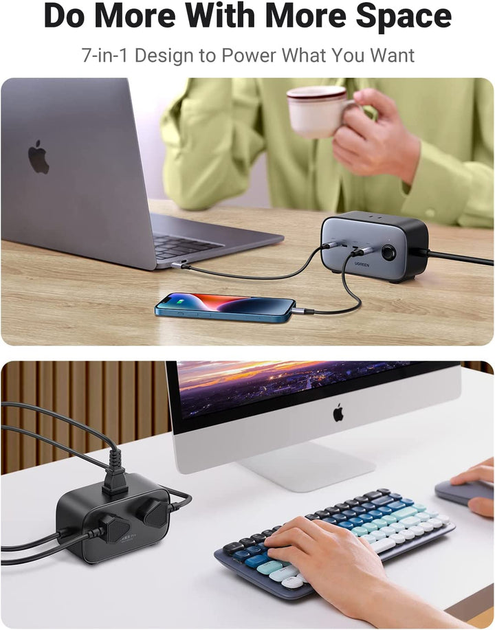 UGREEN DigiNest Life Steckdosenleiste mit USB C PD3.0 30W USB C und USB  Steckdosenadapter Steckdose kompakte Reisegröße mit 180cm Kabel für  MacBook, iPad, iPhone 14, 14 Pro Max, 13, Galaxy S22: 