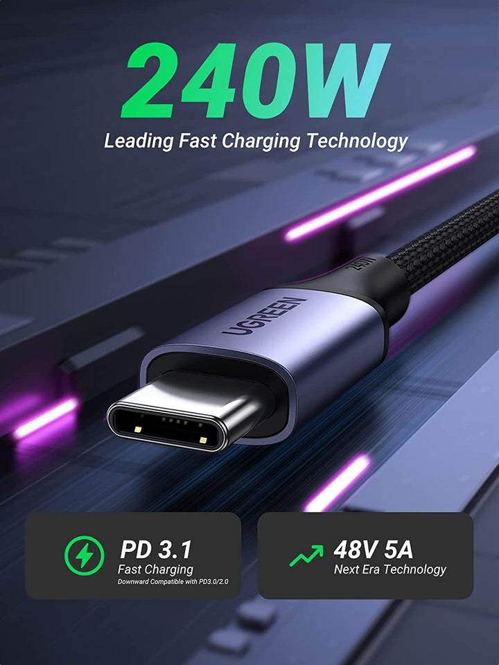 UGREEN 100W 4K 10Gbps USB-C 3.1 Gen 2 PD Cable