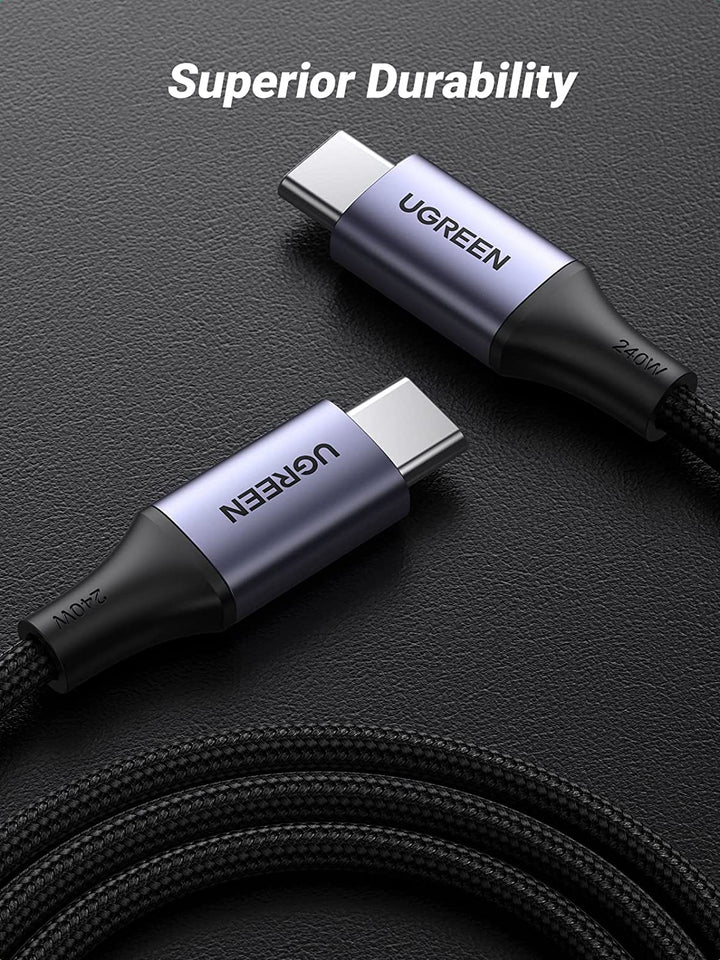 UGREEN 240W USB C Charger Cable PD 3.1 USB C to USB C Cable Backward  Compatible with 140W Type C Lead Compatible with MacBook Pro 2022 iPad Air  5 HP