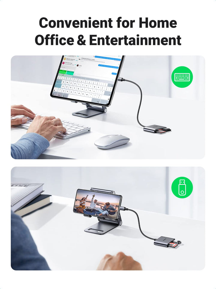 How to insert a NM card into a 2-in-1 card reader