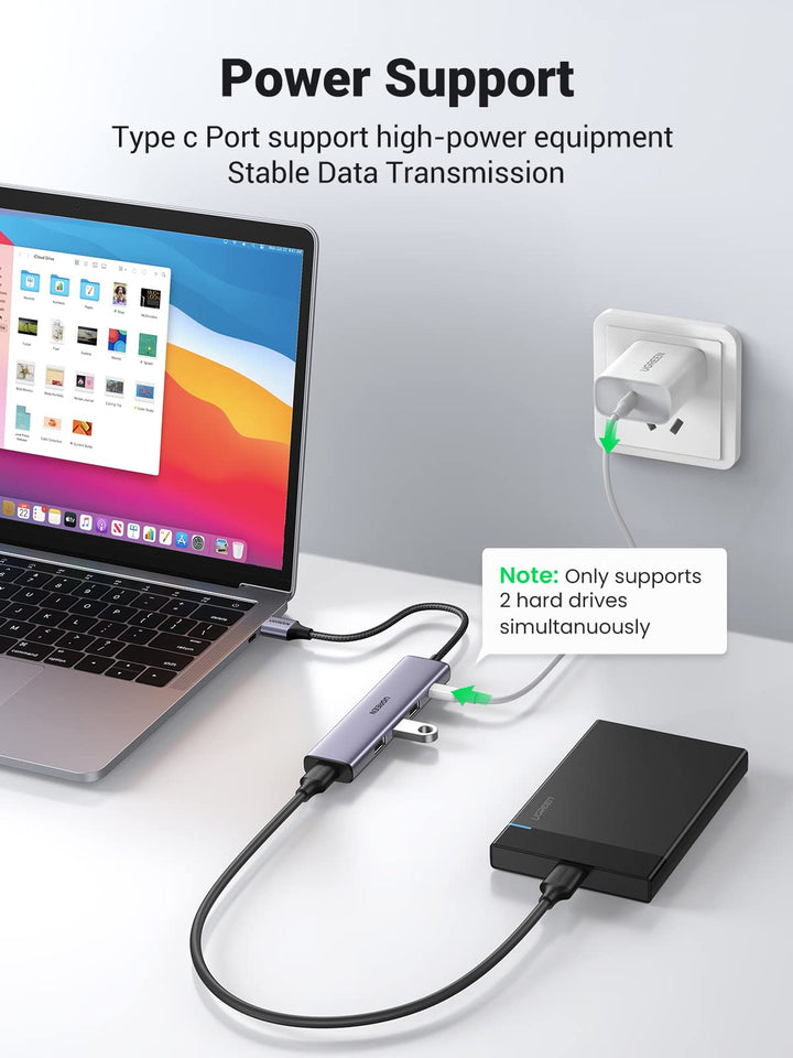 UGreen USB 3.0 Hub with Type C 1M - 40850 – Starlite