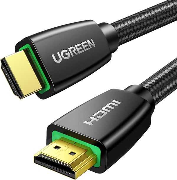 UGREEN 4K HDMI Cable 6.6FT,18Gbps High Speed Braided HDMI Cord 2.0 with Ethernet,Support 4K 60Hz 2160P 1080P 3D ARC Compatible with UHD TV Monitor Computer Xbox 360 PS5 PS4 Blu-ray