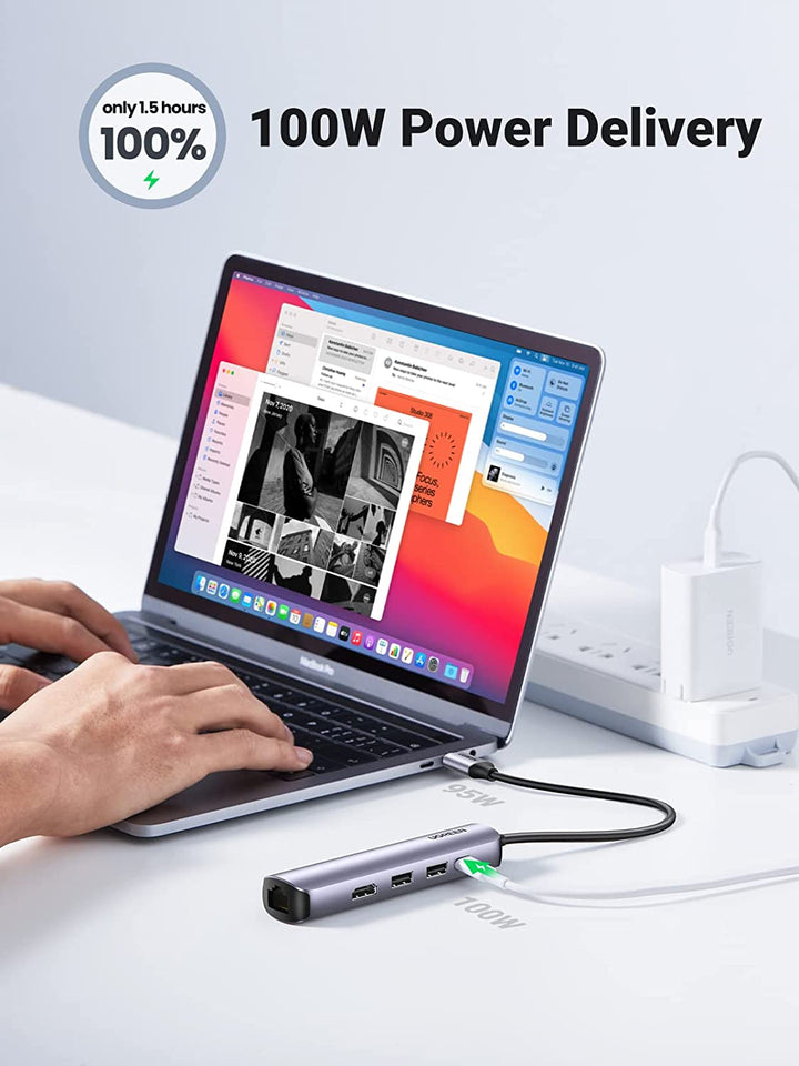  UGREEN Revodok 105 USB C Hub 5 in 1 Multiport Adapter