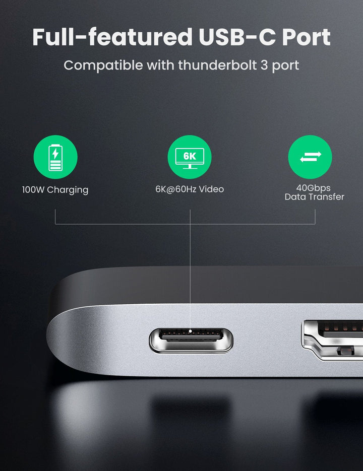 ZIKE 5-in-2 USB C Hub for MacBook Pro/Air Z28A6 – ZikeTech