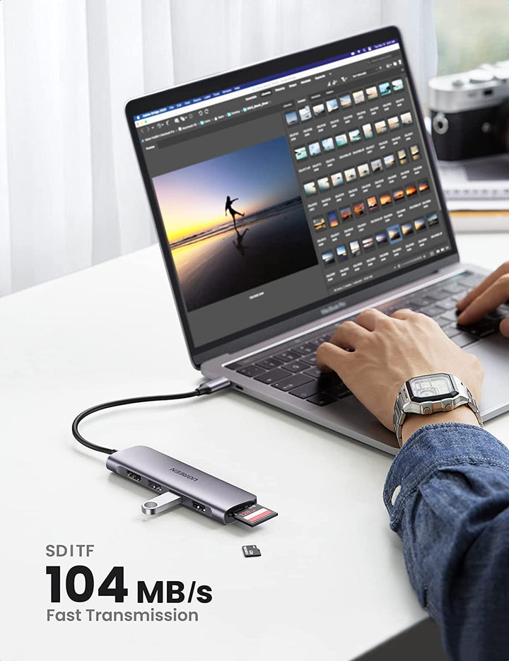 UGREEN CM179 USB-C Multifunction Adapter ,Space Gray – netcomSmart