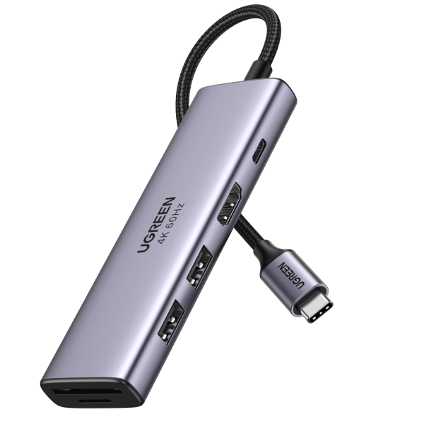 UGREEN Hub USB C a USB 3.0 4 Puertos, 5Gbps OTG Mini Hub Ladrón USB C  Adaptador Hub USB Tipo C Compatible con Macbook Pro 2023 M2 M1 Macbook Air,  PS5