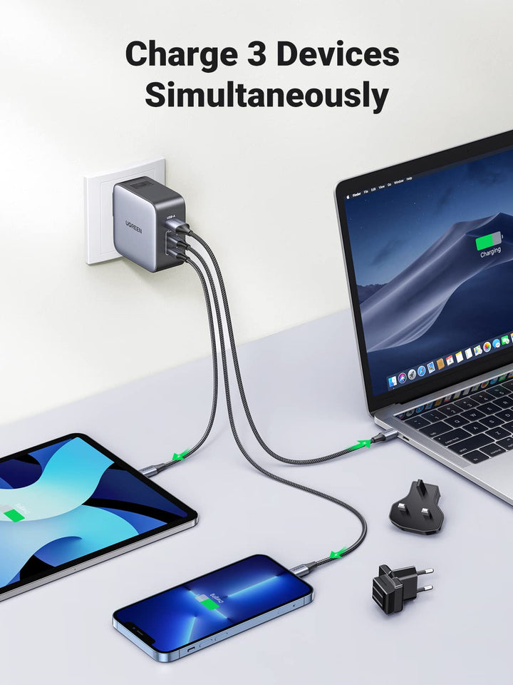 UGREEN 65W Chargeur USB C 4 Ports with Câble USB C