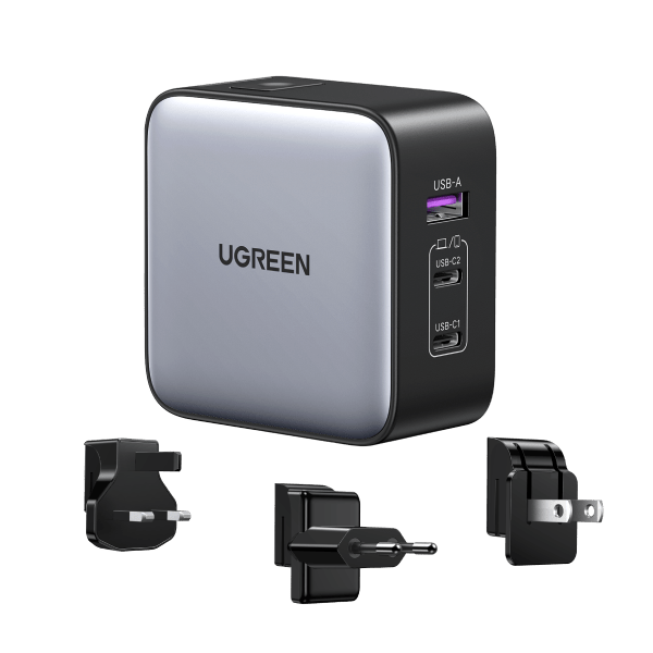 UGREEN 4-Fach USB-C Power Delivery Ladegerät GaN X PD 65 Watt schwarz