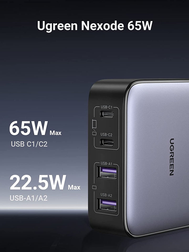 Chargeur USB-C 65W - Universel - Convient pour ordinateur portable