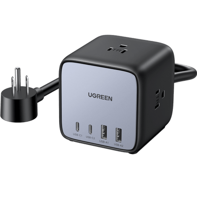 UGREEN DigiNest Pro 100W - Chargeur Rapide GaN - Chargeur Multiprise USB C  Connexion