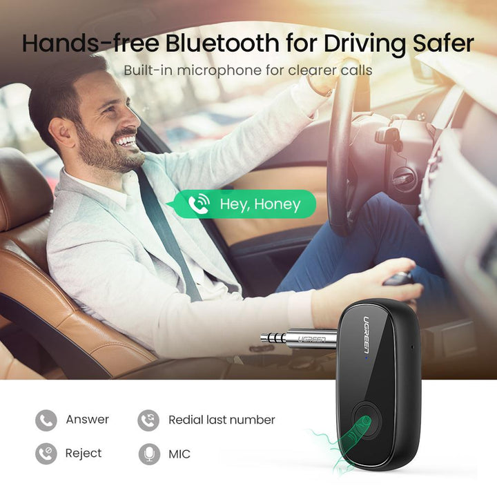 Aux to Bluetooth 5.0 Adapter for Car & Speaker – UGREEN