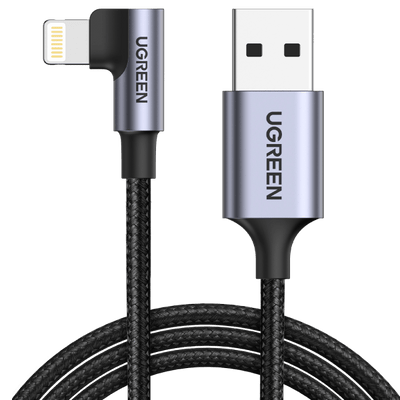 Cable Lightning to USB UGREEN 2.4A US199, 2m (silver) - ✓