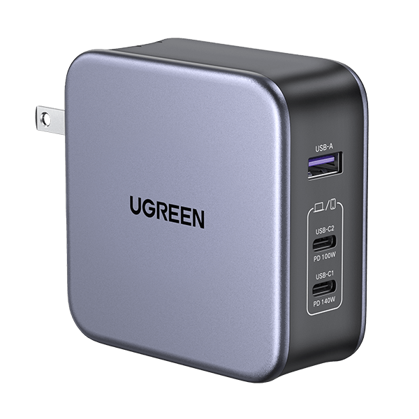 Ugreen Nexode 140W USB C GaN Charger-3 Ports Wall Charger