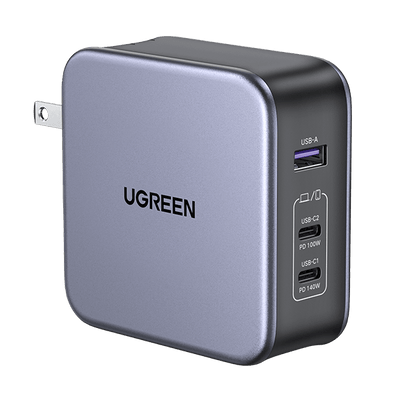 UGREEN Nexode 65W USB C GAN Tech Cargador 3 Puertos, Cargador USB C  Compatible con MacBook