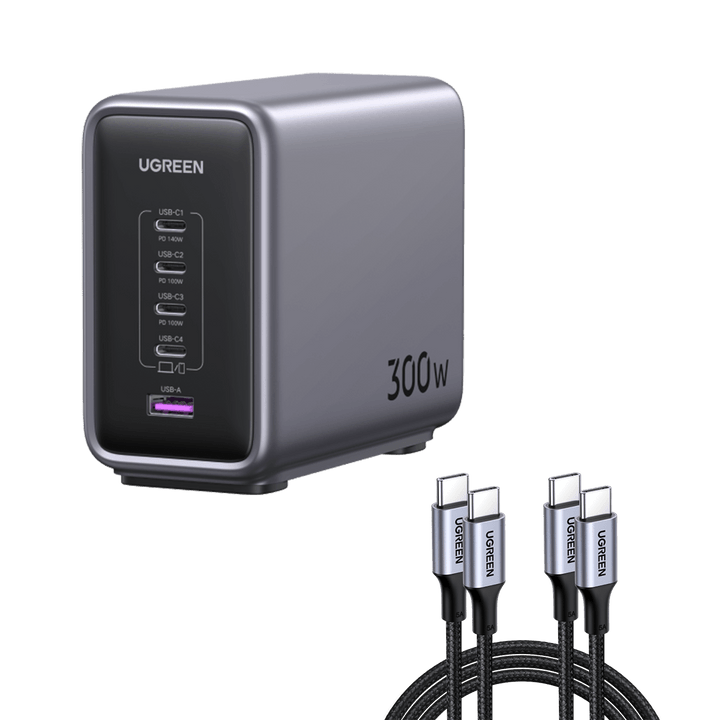 UGREEN USB C Wallcharger Nexode 90573 Dual,45W,PD GaN, Black