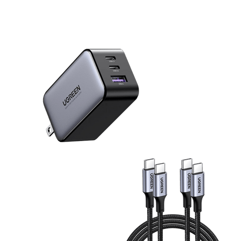 UGREEN 65W Nexode 3-Port Gan USB-C Wall Charger
