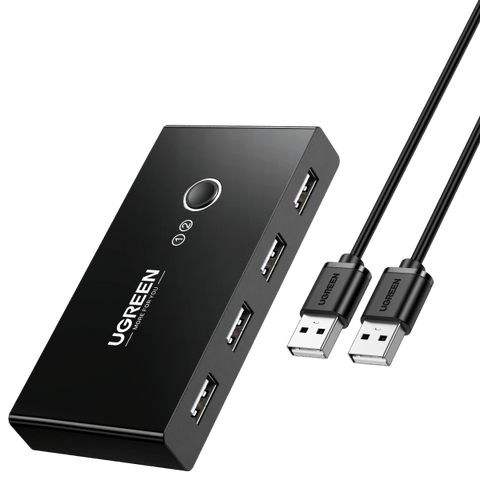Switch Commutateur USB 2.0 Ugreen 4 Ports pour 2 PC 2 Entrées 4 Sorties USB  (30767) prix Maroc