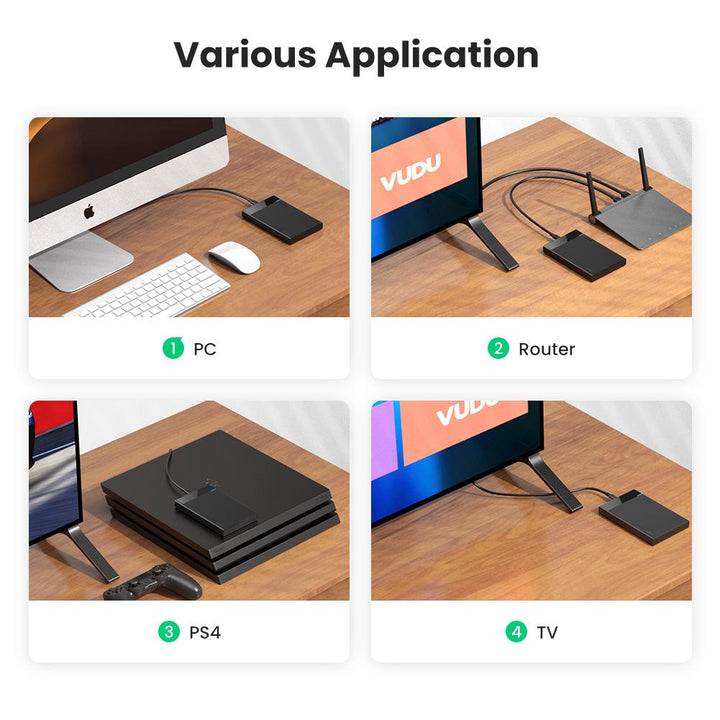 UGREEN External Hard Drive Enclosure USB 3.0 to SATA III Adapter