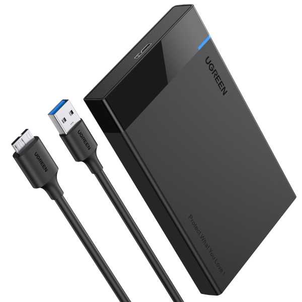 Cable Matters Premium Aluminum 10Gbps Gen 2 USB C Hard Drive Enclosure for  2.5 SSD/HDD with USB-C and USB-A Cables - Thunderbolt 4 / USB4 /