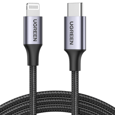 UGREEN Type-C To MFI Lightning Braided Cable - 2 Meter - Gammatek