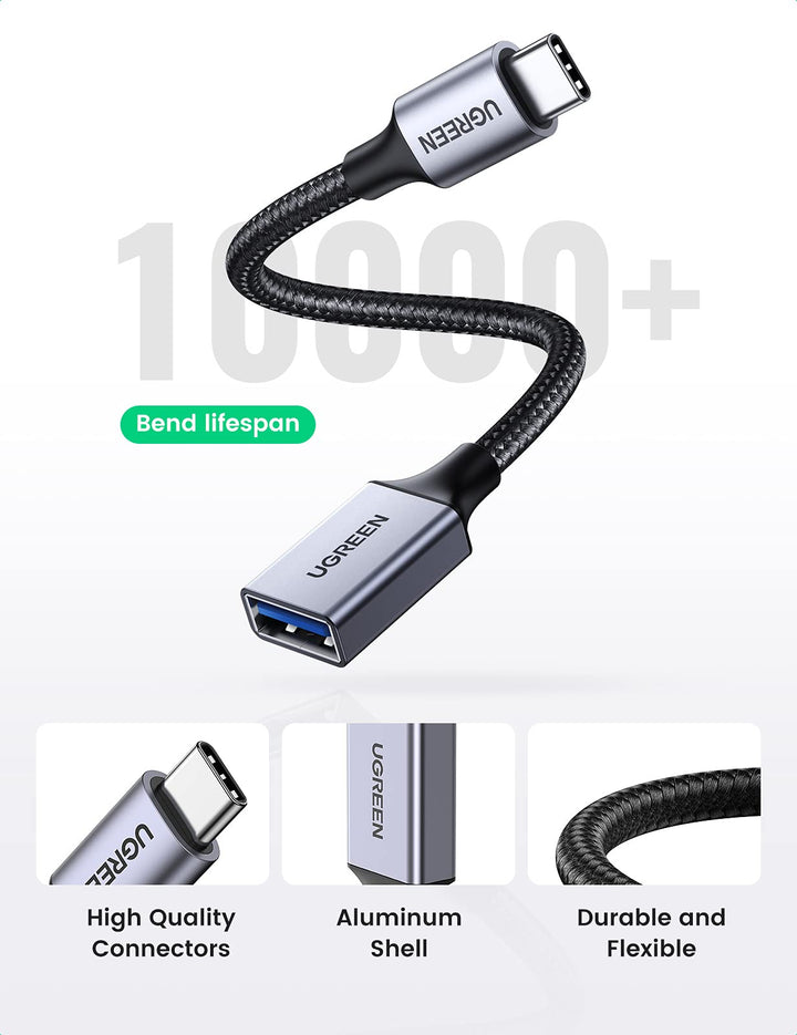 USB-C® Male to USB-A Female Adapter Converter - USB 3.2 Gen 1 (5Gbps), USB  Adapters, USB Cables, Adapters, and Hubs