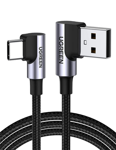 UGREEN USB to USB C Cable 90 Degree USB C Fast Charging Cable 1.6FT